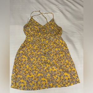 Yellow flower dress